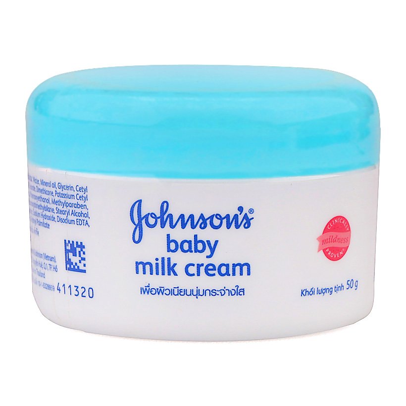 kem dưỡng ẩm johnson baby milk cream xanh